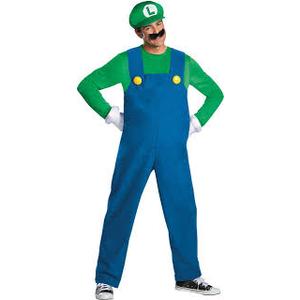 Qianbiduo Super Brothers Costume Halloween Cosplay Jumpsuits With Hat Gloves And Beards Green X Large
