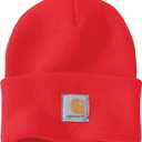 Carhartt Men's Knit Cuffed Beanie Closeout (Fire Red)