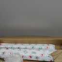 Mahjong Racks with Pushers, White Wooden American Mahjong Tile Pushers and Racks Set of 4, with White Printed Mahjong Racks Drawstring Bag, Mahjong Accessories (19.68 Inches)