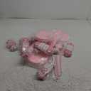 Roowest 18 Pcs 13.78'' Pastel Large Candy Christmas Decorations Giant Lollipop Tree Decorations with Sticks Candy Cane Christmas Ornaments Pink and White Xmas Hanging Decor for Birthday Party Wedding