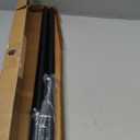 Ivilon Drapery Window Curtain Rod - End Cap Style Design 1 Inch Pole. 72 to 144 Inch Color Black