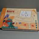 Magnetic Board for Kids, 1-2 Year Old Boy Gifts with Magnetic Letters and Numbers, Toddler Easel for Boy Birthday Christmas Gift (Blue)