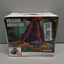 Enjoyin Volcano Dinosaur Playset Including 4 Dinosaurs and 2 Trees Volcano Dinosaur Toys for Kids