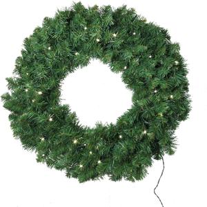 20" LED Northern Wreath | Lifelike Greenery | Indoor/Outdoor Use | Christmas & Holiday Dcor | Front Door Accent | Home & Office Display