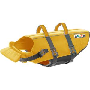 Outward Hound Granby Splash Dog Life Jacket, High-Buoyancy Dog Life Vest for Swimming, Boating, and Water Safety, Medium, Yellow (Medium (Chest Girth: 21"-27"))