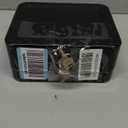 Kyodoled Medium Cash Box with Money Tray,Small Safe Lock Box with Key,Cash Drawer,7.87"x 6.30"x 3.54" Black Medium