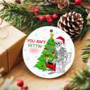 3 x ZAGKOO Skeleton Christmas Ornament - Funny Christmas Ornament 2025 - Funny for Adults, Men, Women - Hilarious Gag Gifts Skull Ornament Exchange Idea - White Elephant Xmas Ornament