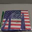BALEINE 1Pk Reusable Grocery Bags, Foldable Shopping Bags for Groceries with Reinforced Bottom & Handles (Patriot Celebration)