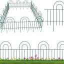 PexFix Garden Fence 14 Pack Decorative Fence Panels Garden Fencing 24in(H) x 12ft(L) Garden Border Fence Garden Fence for Dogs Garden Fence Animal Barrier Fencing for Yard Green