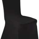 10 Pcs Black Washable Removable Universal for Wedding Party Dining Banquet Polyester Spandex Stretch Slipcovers Chair Covers