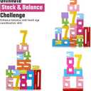 20PCS Wooden Number Building Blocks 1-10 - Montessori Math Stacking Number Blocks Toys with Counting Games, Bright Digital Building Blocks Friends of 10, STEM Learning Toys for Kids Ages 3-8