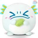 Axolotl Plush Stuffed Animals Plushie Original Cucumber Axolotl Squishy Pillow for Kids Girls Boys 8"