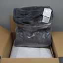 Hobestluk 3 in 1 Bean Bag Chair Giant Bean Bag Chairs for Adults with Plaid Cover Convertible Bean Bag Floor Cushion with Machine Washable Cover for Living Room (Plaid Dark Grey)