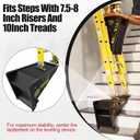 2 Pack Stable Platform Ladder Leveler - Ladder Levelers for Extension Ladders with Storage for Uneven Surfaces