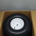 20x8-8 Lawn Mower Tires with Rim (3/16" Keyway), Replaces for Natural Rubber Turf Tires 20x8.00-8 (check Tire Sidewall) Pneumatic 4 Ply Tubeless |3.5" Offset | Bore ID 3/4"|965 Pounds Capacity (2 Pcs)