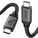 Silkland USB-IF Certified 80Gbps USB 4 for Thunderbolt 5 Cable 5FT, 120Gbps for Dual 8K, 240W PD3.1 Charging, Braided USB C Video Cable Compatible for Thunderbolt 4, MacBook, iPhone 17/16, Mac mini