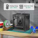 PINBALL PETG 3D Printer Filament 1.75mm High Precision Durable Moisture-Proof Strong Filament Mith Better Flow Dimensional Accuracy +/- 0.02mm Suitable for Most FDM 3D Printers 1 Kilogram Black