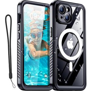 AICase iPhone 14 Plus Case Waterproof with MagSafe Clear Snowproof,Dustproof and Shockproof,IP68 Certified Full Body 360 Protection Fully Sealed Underwater Cover for iPhone 14 Plus 6.7"