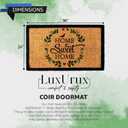 LuxUrux Welcome Mats Outdoor Coco Coir Doormat, with Heavy-Duty PVC Backing - Natural - Perfect Color/Sizing for Outdoor/Indoor uses. (24 x 36 Inch, 500-9)