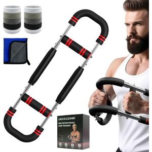 Twister Arm Trainer, 60-110lb Adjustable Resistance Workout Equipment Twister Arm Chest Exerciser Power Twister Bar, Portable Chest Press Machine Detachable Design Fitness for Home & Gym