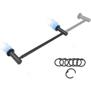 Magnetic Towel Bar for Refrigerator, 14-25" Adjustable Stainless Steel Magnetic Rod, Multi-Functional Magnetic Rack Holder for Kitchen Towel, Class Room Flip Calendar, Anchor Chart Paper 1 Pack