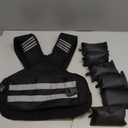 Weighted Vest for Women and Men, 11-18lb Rucking Vest with 6 Ironsand Bags, Storage Pocket and Reflective Stripes for Workout, Running, Strength Training