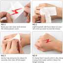 36Pcs Wizard Theme Party Favors - Wand Pencils Wizard Glasses with No Lenses Lightning Bolt Scar Temporary Tattoo for Teen Kid Student Magic Birthday Party Favors Halloween Decor School Rewards Black