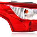 Tail Light Lamp Rear Brake Lamp Stop Indicator Light For Ford Focus Sedan 2012 2013 2014 with Bulb (Left Driver Side)