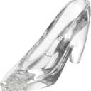 Glass Slipper Crystal High Heels Shoes Figurine Ornaments Mini Crystal Shoe for Girls Ceremony Birthday Party Decorations 5.35 X 2.59 X 2.59 Inch