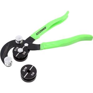 OEMTOOLS 25440 Professional Tube Bending Pliers, Stainless Steel Brake Line Bender Tool, 5/16", 3/8", 3/16", and 1/4" Manual Pipe And Tube Bender, Green  OEMTOOLS 25440 Professional Tube Bending Pliers, Stainless Steel Brake Line Bender Tool, 5/16", 3/8", 3/16", and 1/4" Manual Pipe And Tube Bender, Green