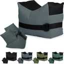 Twod Outdoor Shooting Rest Bags - Target Sports Bench Rest with Front & Rear Support SandBag Stand Holders for Gun Rifle Shooting Hunting Photography - Unfilled (Gray)