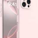 AOTESIER Magnetic Case for iPhone 16 Pro, Upgraded Silicone | Full Camera Protection | Integrated Camera Control Button | MagSafe Compatible | Anti-Scratch Microfiber Lining Phone Case, Chalk Pink