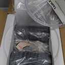 Table Lamps for Living Room Set of 2, Ceramic Table Lamps for Bedroom, 20" Modern Lamps for Night Stands, Grey