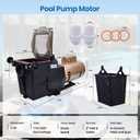 3 HP Super Pool Pump -110/220V, Compatible with Hayward Super Pump W3SP2610X15 and W3SP2615X20, Single Speed High Efficiency Pool Pump for In-Ground Pool and Spa, Quiet Operation & Leak-Resistant