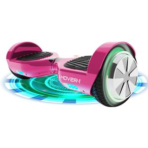 Hover-1 Ultra Electric Hoverboard - 9MPH Top Speed, 9 Mile Range, 400W Motor, Long Lasting Li-Ion Battery, Rider Modes: Beginner to Expert, 5HR Full Charge Self Balancing Scooter (Pink)