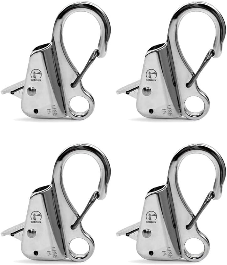 Quick Release Boat Fender Clip Boat Bumper Clip (Silver)