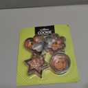 Mini Cookie Cutters Set of 12, Heart Flower Star Round Shapes Metal Cutter Stamp for Fruit Vegetable, Small Stainless Steel Biscuit Mold for Baking