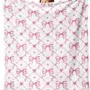 Valentines Day Flannel Throw Blanket, Pink Bow Love Hearts Anniversary Wedding Birthday Gifts for Women Lover Couples, Coquette Ribbon Soft Blankets for Bedding Sofa 50" x 60"