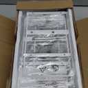 3-in-1 Wall Mounted Hair Dryer Holder with 2 Tier Shelves & Detachable Basket, Space Saving Organizer for Bathroom, Kitchen, Bedroom, Rust-Resistant, Easy Install (White)