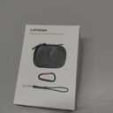 AMAZEAR Carry Case for DJI OSMO Action 6 Accessories, Action6 Portable and Compact Travel Bag Hard Leather Case with Soft Inner for Protection, Storage (Must Be Used with a Metal Cage), Black