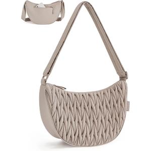 BAGSMART Small Crossbody Bag for Women Men TrendyQuilted Crossbody Hobo Bag with Adjustable Strap and Inner Pockets