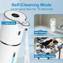 OHIFAST Automatic Foaming Soap Dispenser Touchless, USB Rechargeable Smart Hand Soap Dispenser, 6-Level Adjustable, 12.8oz/380mL Wall Mounted for Bathroom Kitchen Dish Soap-White