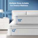 Avenco Queen Mattress 12 Inch in a Box, Queen Size Medium Plush Mattresses with Pocket Spring Smarts Coil Hybrid Colchones for Pressure Relief, CertiPUR-US Certified