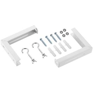 Universal Bracket Projector Screen Hanger Adjustable Ceiling Mount for Projector Screens L Shape Holder with Hooks