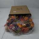 24 Inch Fall Wreath Autumn Front Door Wreath Harvest Wreath with Various Pumpkin Cluster of Maple Leaves for Outside Indoor Wall Window Festival Thanksgiving Autumn Fall Decor