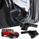 Huidnnas Rear Cargo Side Trunk Storage Box Tray Fit for Jeep Wrangler JL 2018-2023 Trunk Storage Tray Organizers Cargo Organizer  (NOT FIT 4XE)