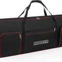 AKOZLIN 76 Keys Electric Piano Keyboard Gig Bag 47"x6.5"x18.1" Soft 76 Note Keyboards Case With 5-Pocket for Keyboard Accessaries