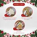 2 Pieces Gingerbread House Ornaments Christmas Tree Hanging Ornament Gingerbread Hanging Ornaments Decorations for Xmas Holiday Set A