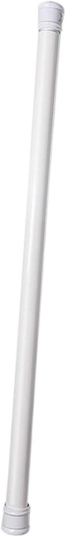 Adjustable Telescopic Curtain Rod No Drill Tension Pole for Shower Closet and Kitchen Storage Space Saving Rod with White for Home Use
