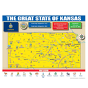 Gallopade Publishing Group Kansas State Map for Students  Pack of 30 (9780635106438)